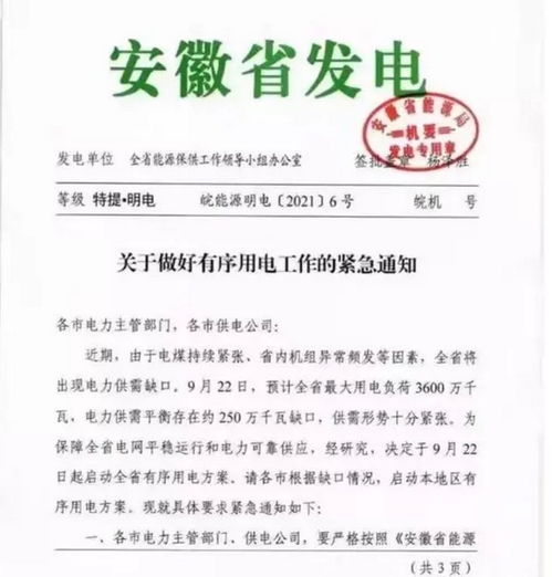 拉閘限電帶來涉農(nóng)新問題 部分企業(yè)買來發(fā)電機(jī) 隨時(shí)待命